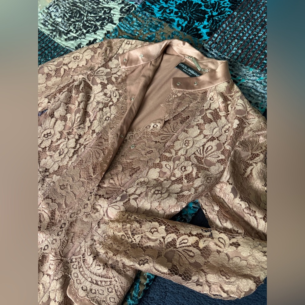 Dolce & Gabbana Lace Overcoat - Picture 6 of 13